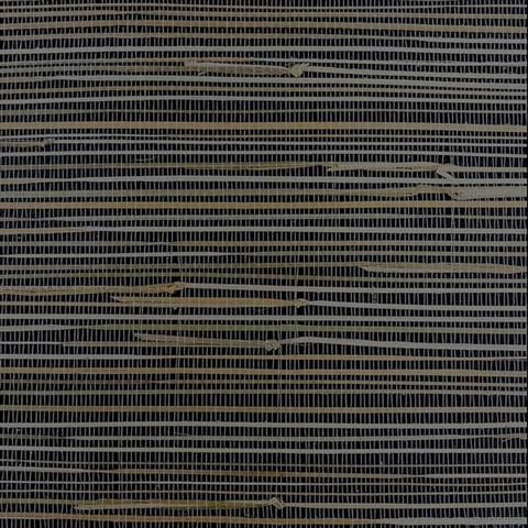 Black & Beige Wallquest BX10175 Grasscloth Wallpaper