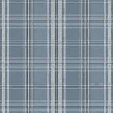 Black, Blue &amp; White Textured Plaid Wallpaper