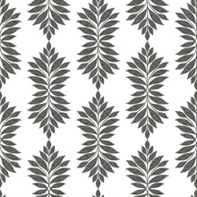 Black Broadsands Botanica Peel and Stick Wallpaper