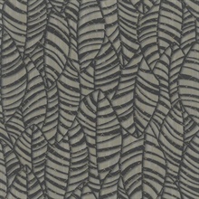 Black & Brown Glitter Weathered Leaves Silhouette Wallpaper