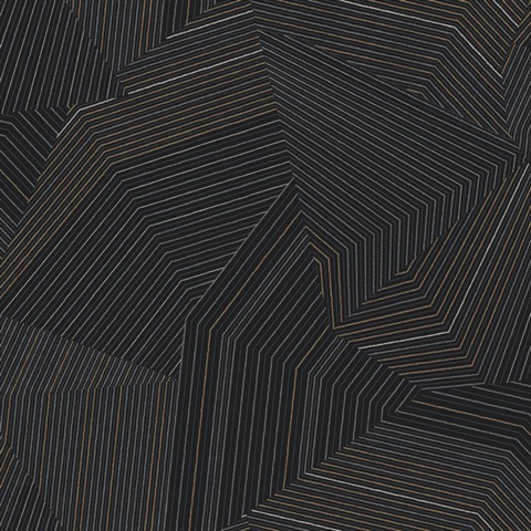 Black Dotted Maze Geometric Dot & Line Wallpaper