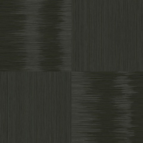 Black Faux Textured Wood Wallpaper
