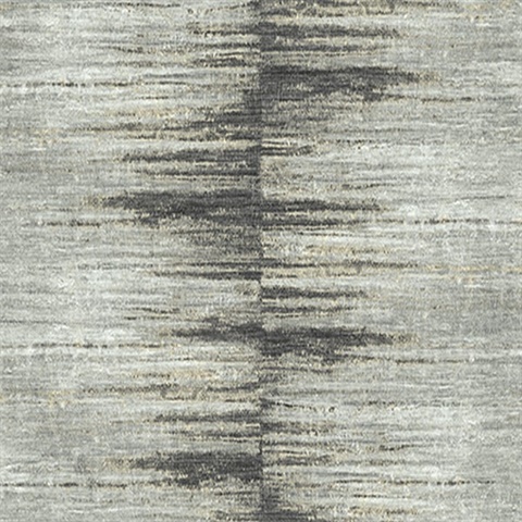 Black Flamestich Horizontal Bohemian Stripe Wallpaper