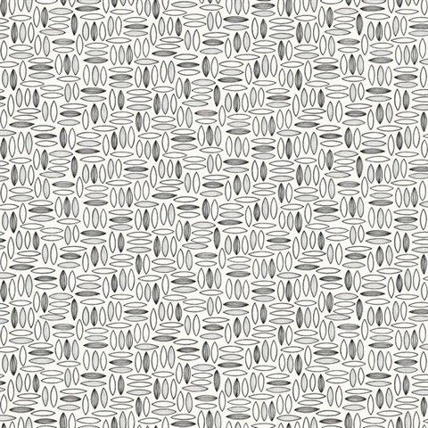Black & Grey Abstract Geometric Almond Shape Wallpaper