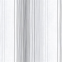 Black, Grey and Pepper Random Stripe Prepasted Wallpaper
