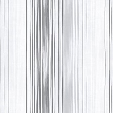 Black, Grey and Pepper Random Stripe Prepasted Wallpaper