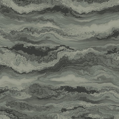 Black & Grey Cloud Waves Wallpaper