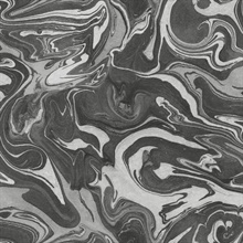 Black & Grey Oil and Water Contempoary Wallpaper