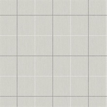 Black, Grey & White Skinny Lined Ginham Wallpaper