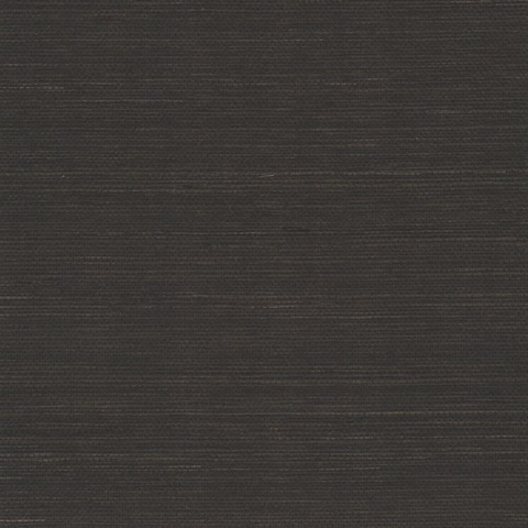 Maguey Natural Sisal Grasscloth Black Wallpaper