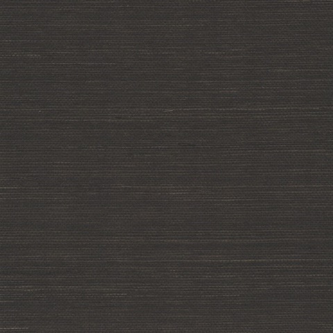 Maguey Natural Sisal Grasscloth Black Wallpaper