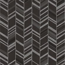 Black Metallic Chevron Vertical Stripe Wallpaper