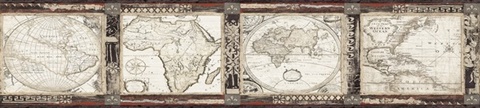 Black Oliver Black Map Border