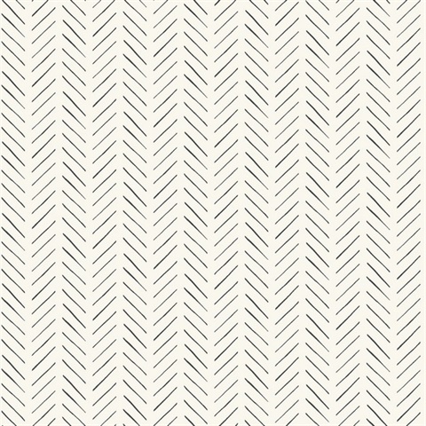 Black Pick-Up Sticks Peel and Stick Wallpaper