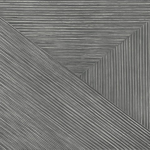 Black Rutland Geometric Faux Wood Wallpaper