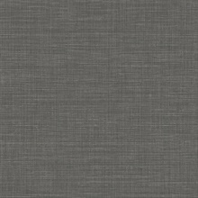 Black &  Silvergrey Textured Faux Linen Wallpaper
