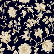 Black Sutton Floral Branch Wallpaper