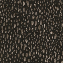 Black & Taupe Faux Leopard Skin Wallpaper