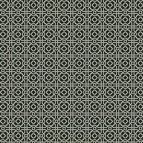 Black & Taupe Geometric Pergola Lattice Prepasted Wallpaper
