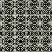 Black &amp; Taupe Geometric Pergola Lattice Prepasted Wallpaper