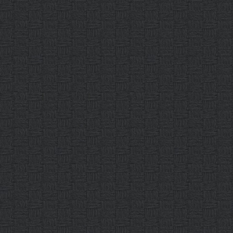 Black Textured Yarn Faux Wallpaper