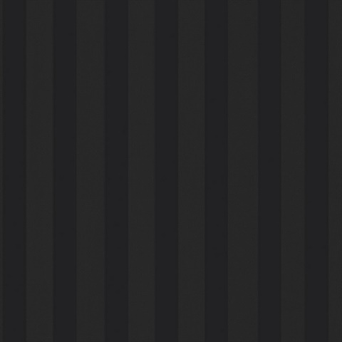 Black Vertical Glossy Stripe Textured Wallpaper