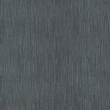 Black Weekender Metallic Vertical Weave Wallpaper