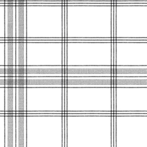 Black & White Charter Plaid Wallpaper