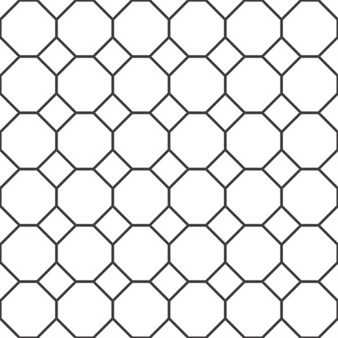Black & White Geometric Hexagon Bee Hive Wallpaper