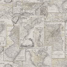 Black & White Map Wallpaper