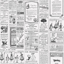 Black &amp; White Newspaper Print Wallpaper