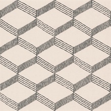 Black & White Palisades Geometric Textured Infinity Wallpaper