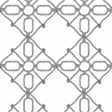 Black & White Seawater Diamond Trellis Peel and Stick Wallpaper