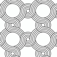 Black &amp; White The Twist Geometric Wallpaper