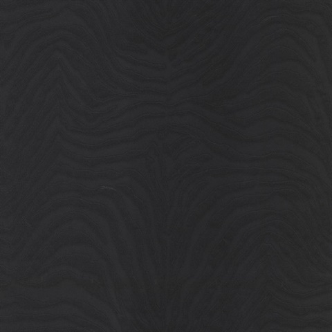 Black Zebra Striped Metto Wallpaper