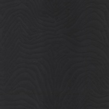 Black Zebra Striped Metto Wallpaper