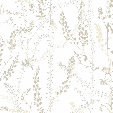 Bladranker Beige Botanical