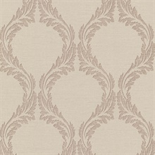 Blake Beige Ogee Wallpaper