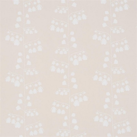 Bleeding Hearts Neutral Floral Wallpaper