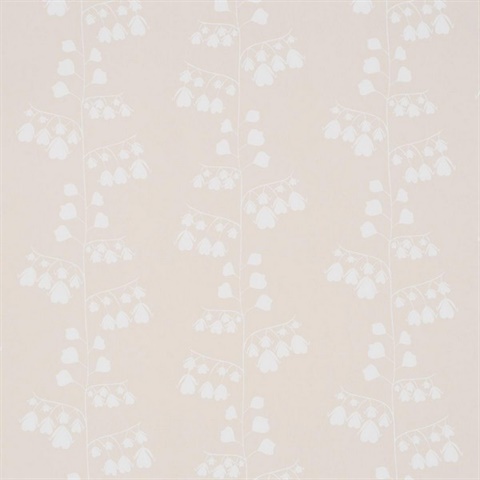 Bleeding Hearts Neutral Floral Wallpaper