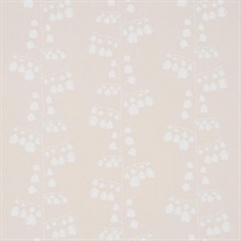 Bleeding Hearts Neutral Floral Wallpaper