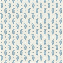 Bleu Bisque Maia Paisley Wallpaper