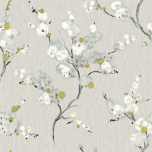 Bliss Blue Floral Wallpaper