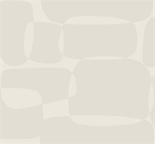 Block Caramel & Cream Retro Wallpaper