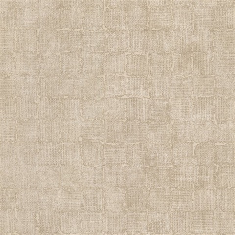 Blocks Beige Checkered Wallpaper