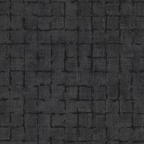 Blocks Charcoal Checkered Wallpaper