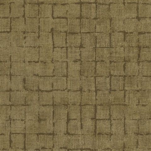 Blocks Chestnut Checkered Wallpaper