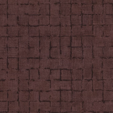 Blocks Dark Purple Checkered Wallpaper
