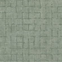 Blocks Sage Checkered Wallpaper