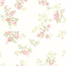 Blossom Blush Rose Trail Wallpaper